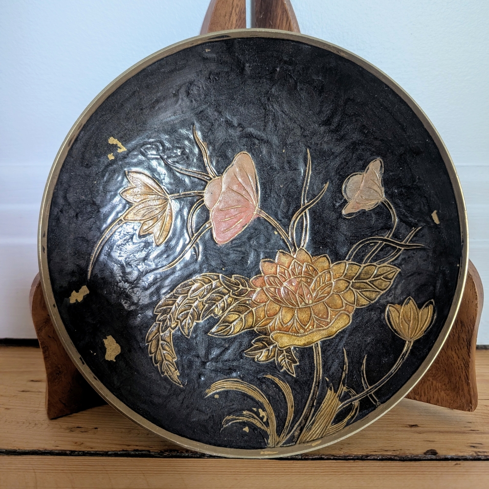 Vintage Assiette/Plateau En Laiton